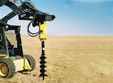 how to use skid steer auger|heavy duty rock augers.